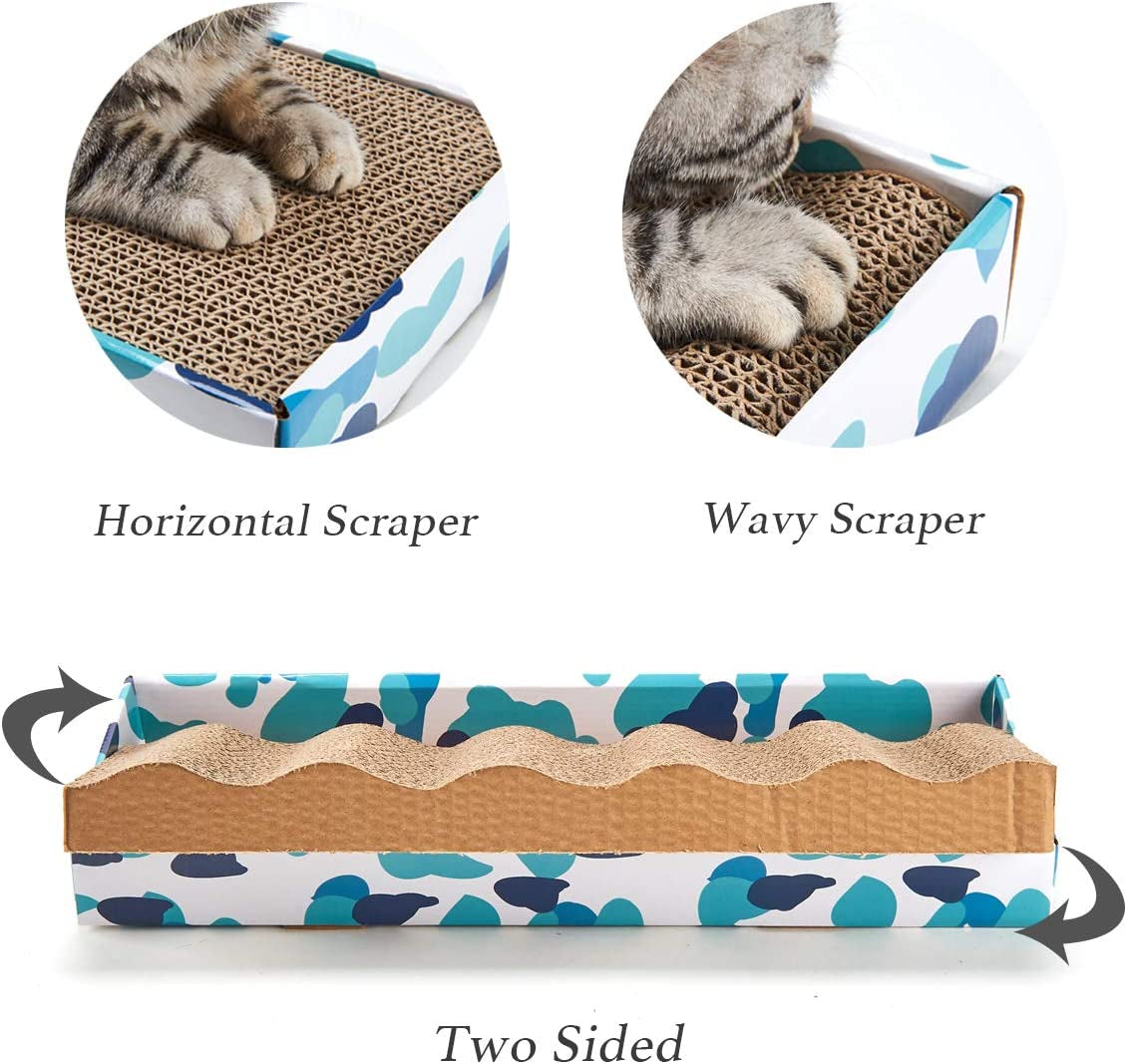 Reversible Cardboard Cat Scratching Pad with Catnip - 1 Pack
