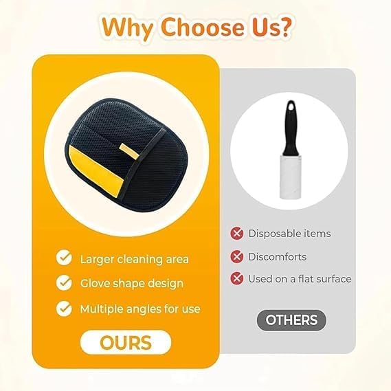 Eco-Friendly Pet Hair Removal Gloves for Effortless Cleaning