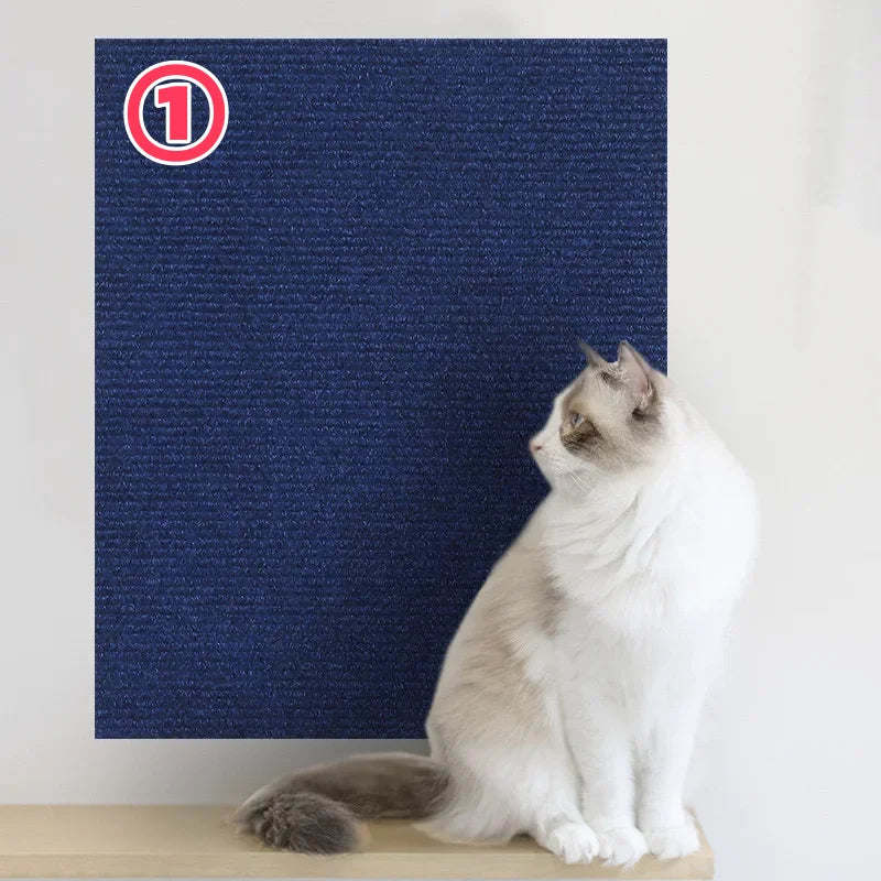 Trimmable Self-Adhesive Cat Scratching Mat and Sofa Protector - Versatile Scratch Board for Cats