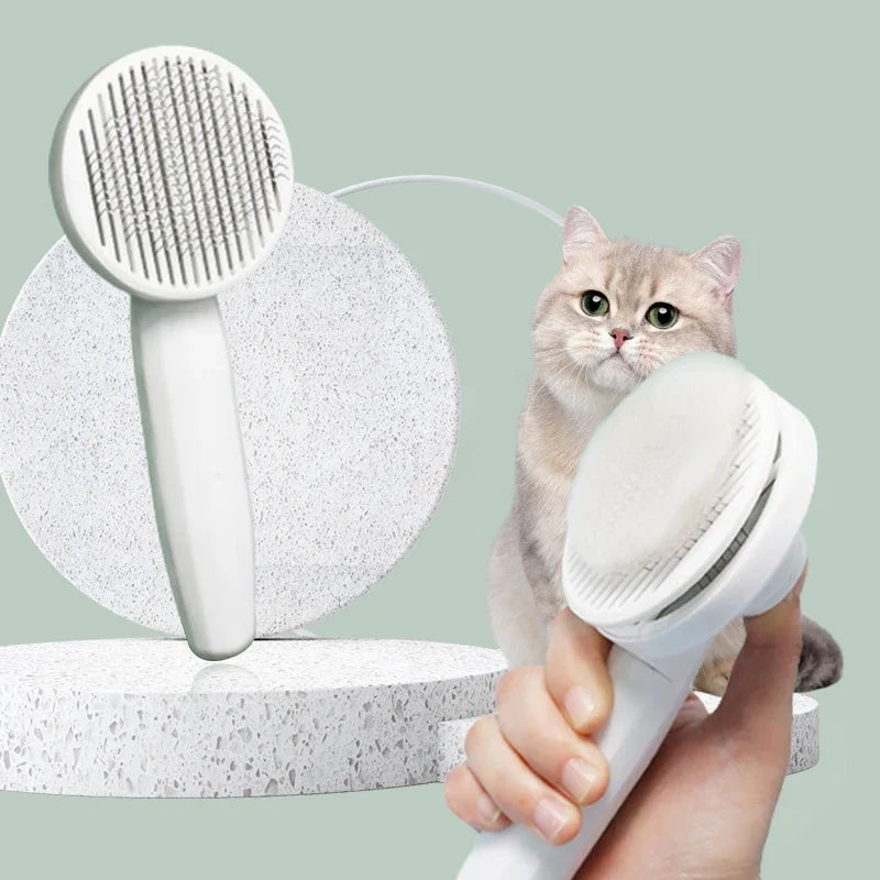 1Pc Cat Comb Hair Removal Pet Magic Comb One Click Floating Hair Removal Cat Dog Universal Cleaning Beauty Supplies