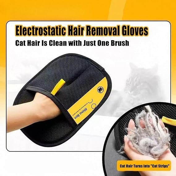 Eco-Friendly Pet Hair Removal Gloves for Effortless Cleaning
