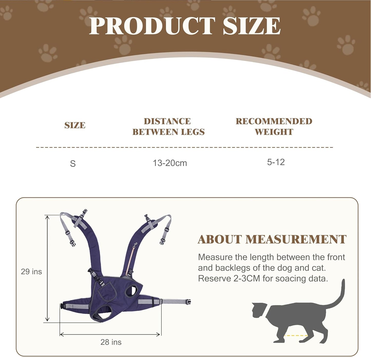 Transversal Dog Backpack Carrier, Pet Carrier Backpack, Dog Carriers for Small Medium Dogs, Cat Backpack Carrier, Legs Out Front Cat Travel Bag, National Pet Day