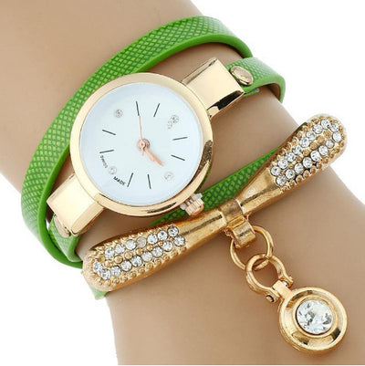 Gnova Platinum Luxury Rhinestone Gold Bracelet Watch for Women