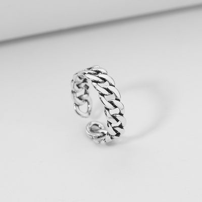 Simple Stacking Combination Ring Female 925 Sterling Silver