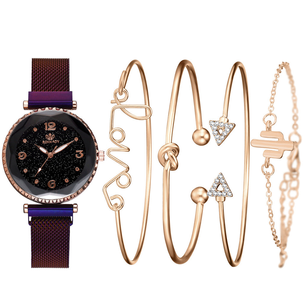 Starry Sky Women’s Magnetic Bracelet Watch