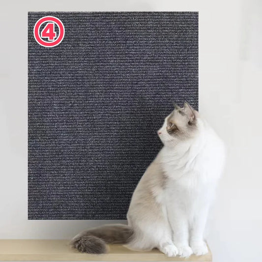 Trimmable Self-Adhesive Cat Scratching Mat and Sofa Protector - Versatile Scratch Board for Cats