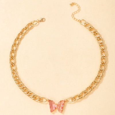 Butterfly Thick Chain Clavicle Chain Women