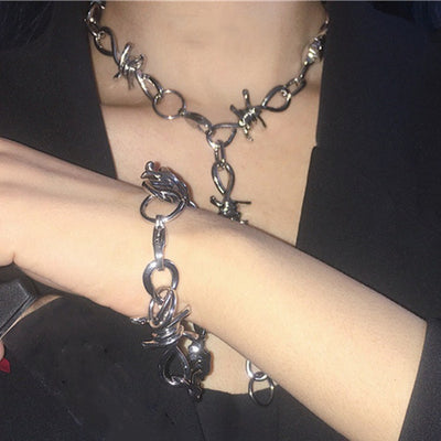 Barbed Thorns Waist Chain Bracelet Chain