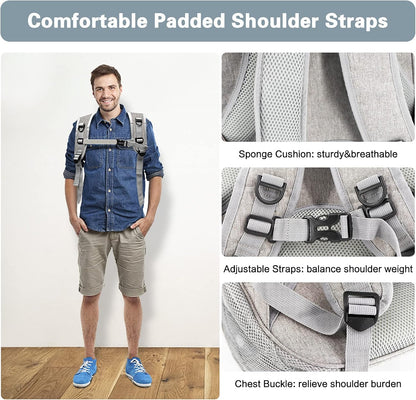 Cat Backpack Carrier Bubble, Small Dog Backpack Carrier for Small Dogs, Space Capsule Pet Carrier Dog Hiking Backpack Travel Carrier-Gray