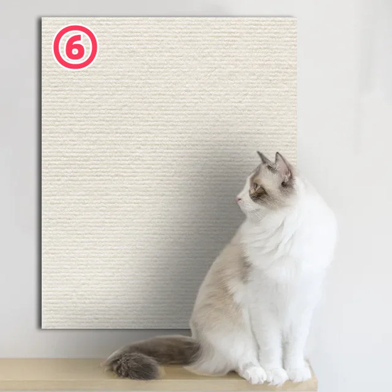 Trimmable Self-Adhesive Cat Scratching Mat and Sofa Protector - Versatile Scratch Board for Cats