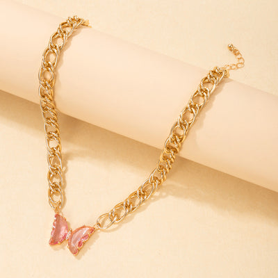 Butterfly Thick Chain Clavicle Chain Women