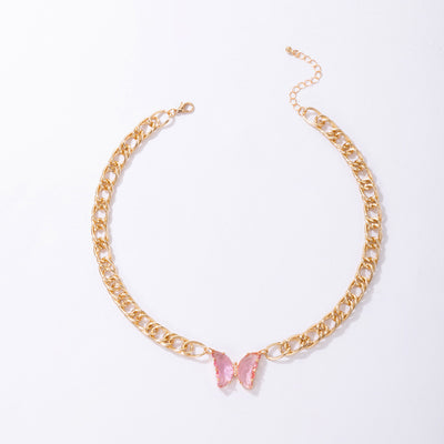 Butterfly Thick Chain Clavicle Chain Women